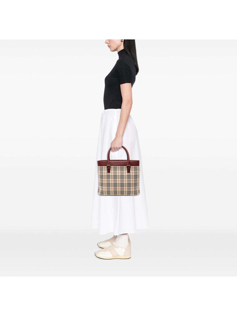 Burberry House Check Canvas Tote Pre- #315768B44B - Picture 6 of 6